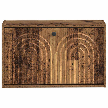 vidaXL Wall-Mounted Shoe Cabinet ALKMAAR 71 x 17 x 43 cm Old Wood