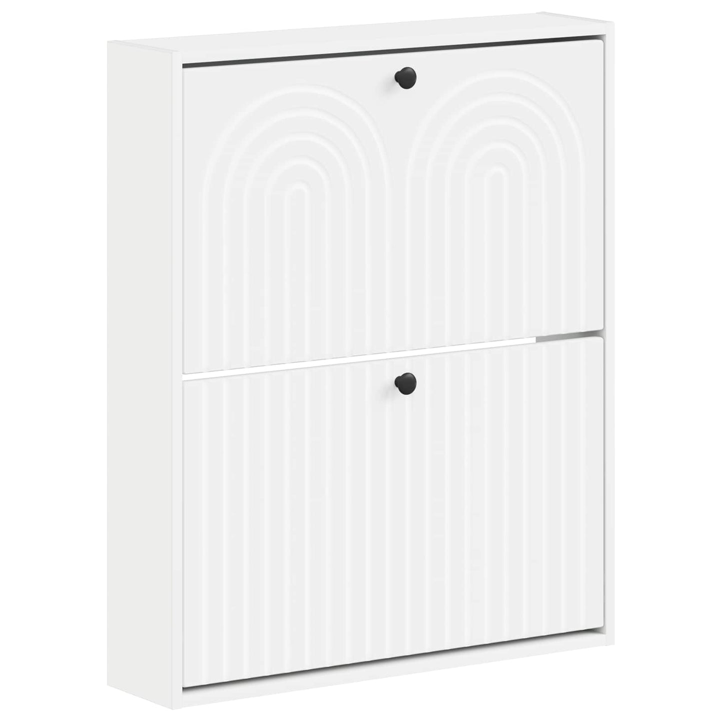 vidaXL Wall-Mounted Shoe Cabinet ALKMAAR 71 x 17 x 86 cm White