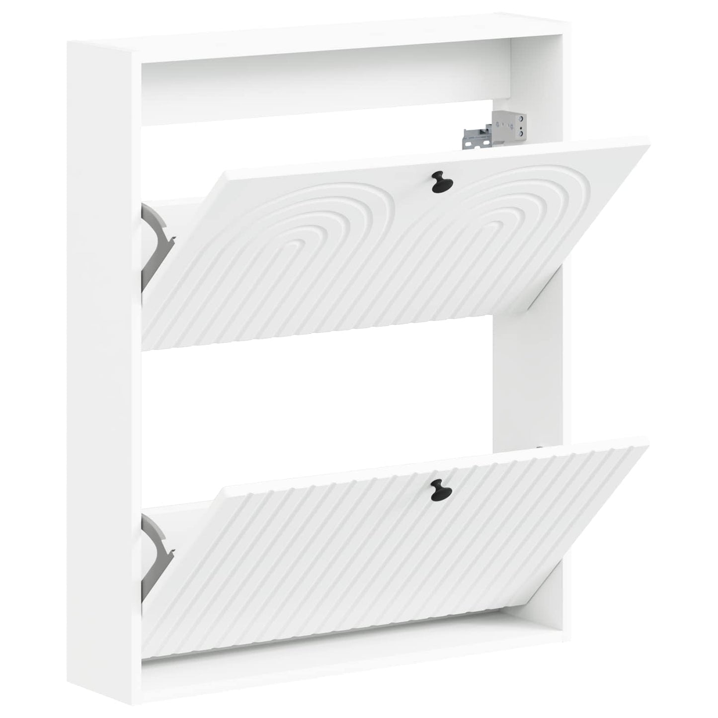 vidaXL Wall-Mounted Shoe Cabinet ALKMAAR 71 x 17 x 86 cm White