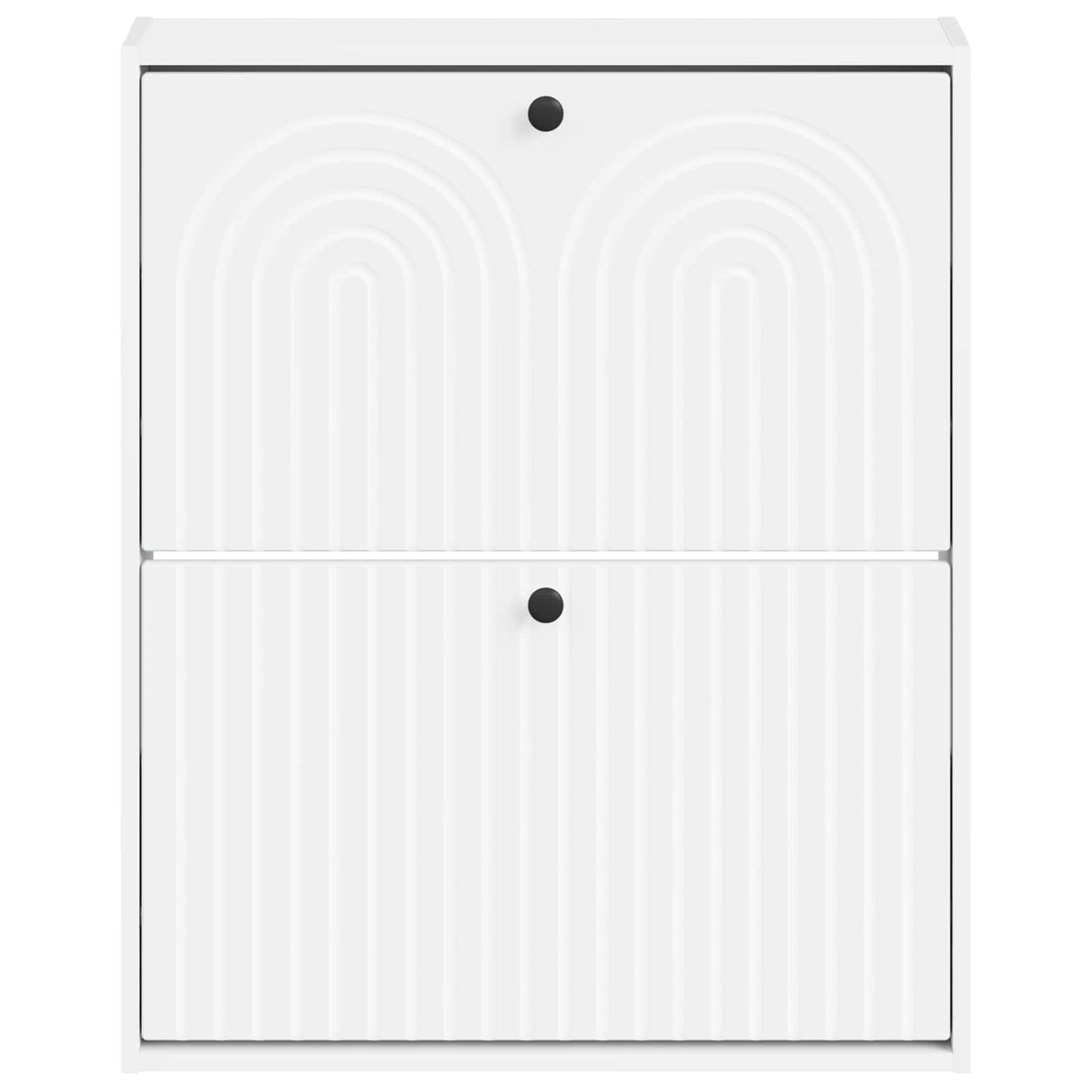 vidaXL Wall-Mounted Shoe Cabinet ALKMAAR 71 x 17 x 86 cm White