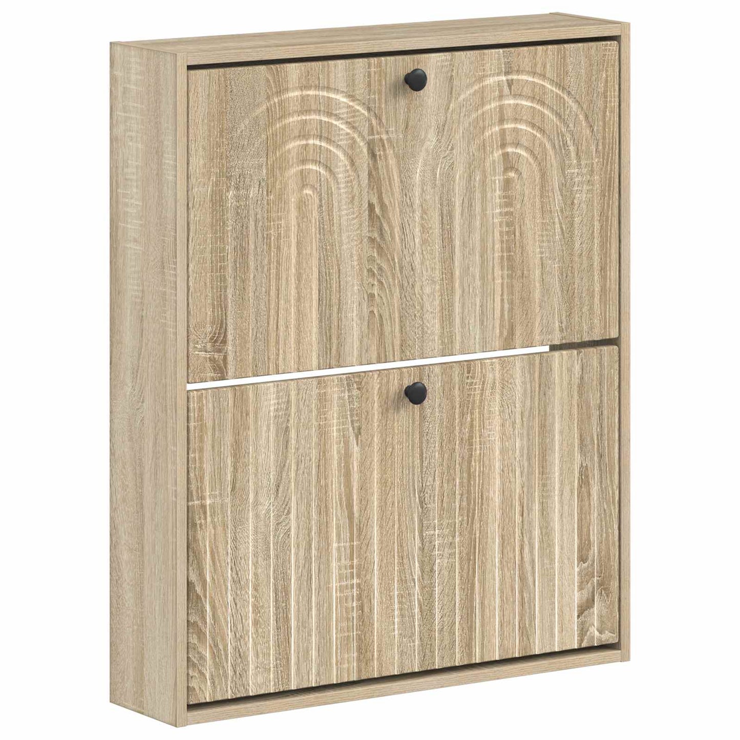 vidaXL Wall-Mounted Shoe Cabinet ALKMAAR 71 x 17 x 86 cm Sonoma Oak