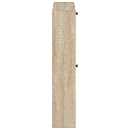 vidaXL Wall-Mounted Shoe Cabinet ALKMAAR 71 x 17 x 86 cm Sonoma Oak