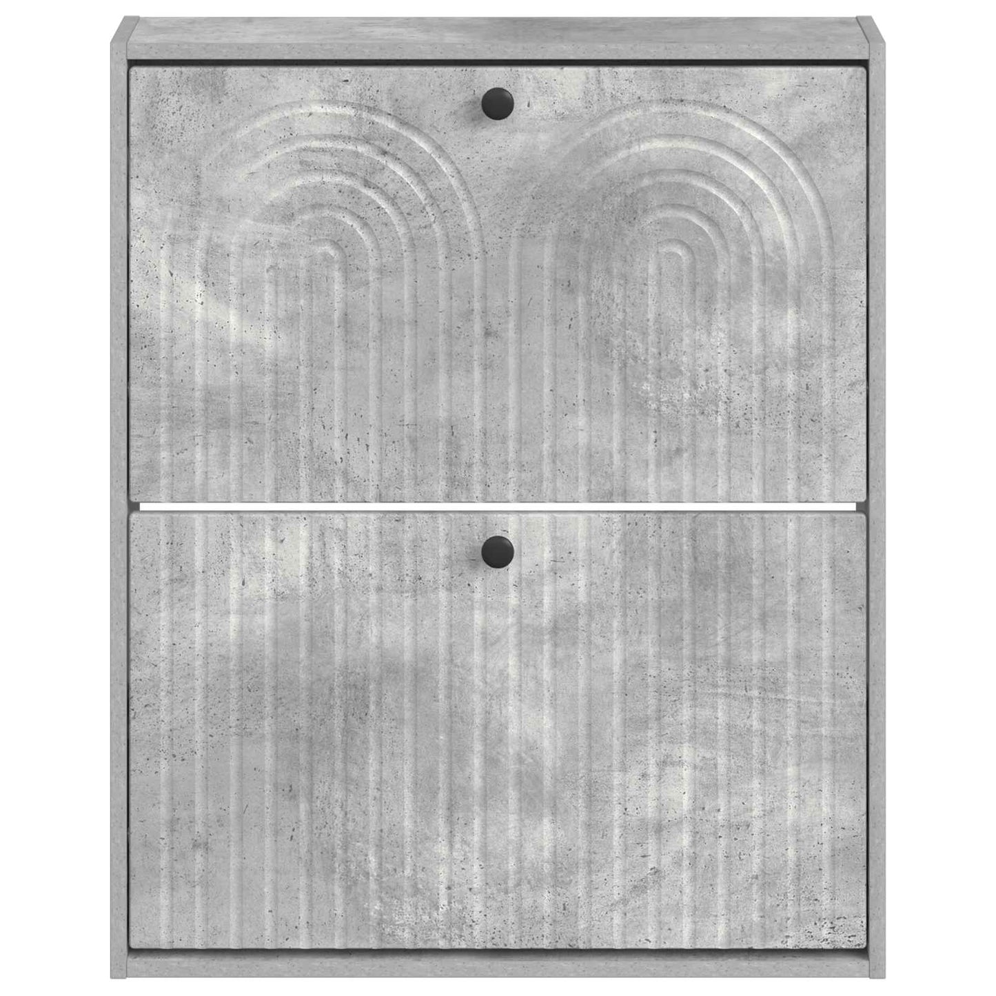 vidaXL Wall-Mounted Shoe Cabinet ALKMAAR 71 x 17 x 86 cm Concrete Grey
