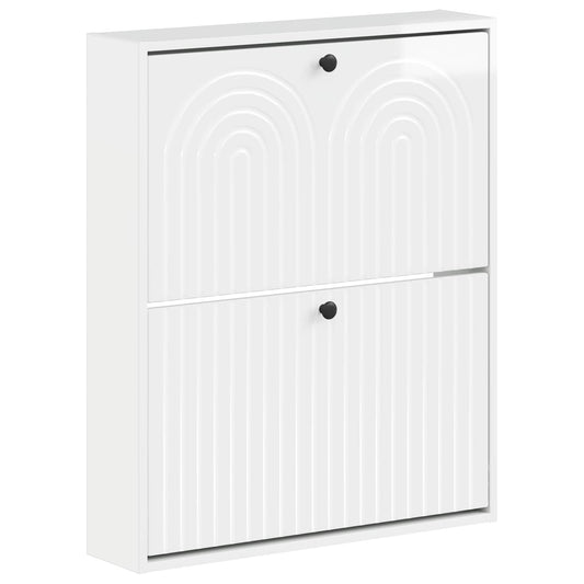 vidaXL Wall-Mounted Shoe Cabinet ALKMAAR 71 x 17 x 86 cm