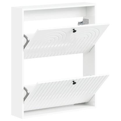 vidaXL Wall-Mounted Shoe Cabinet ALKMAAR 71 x 17 x 86 cm