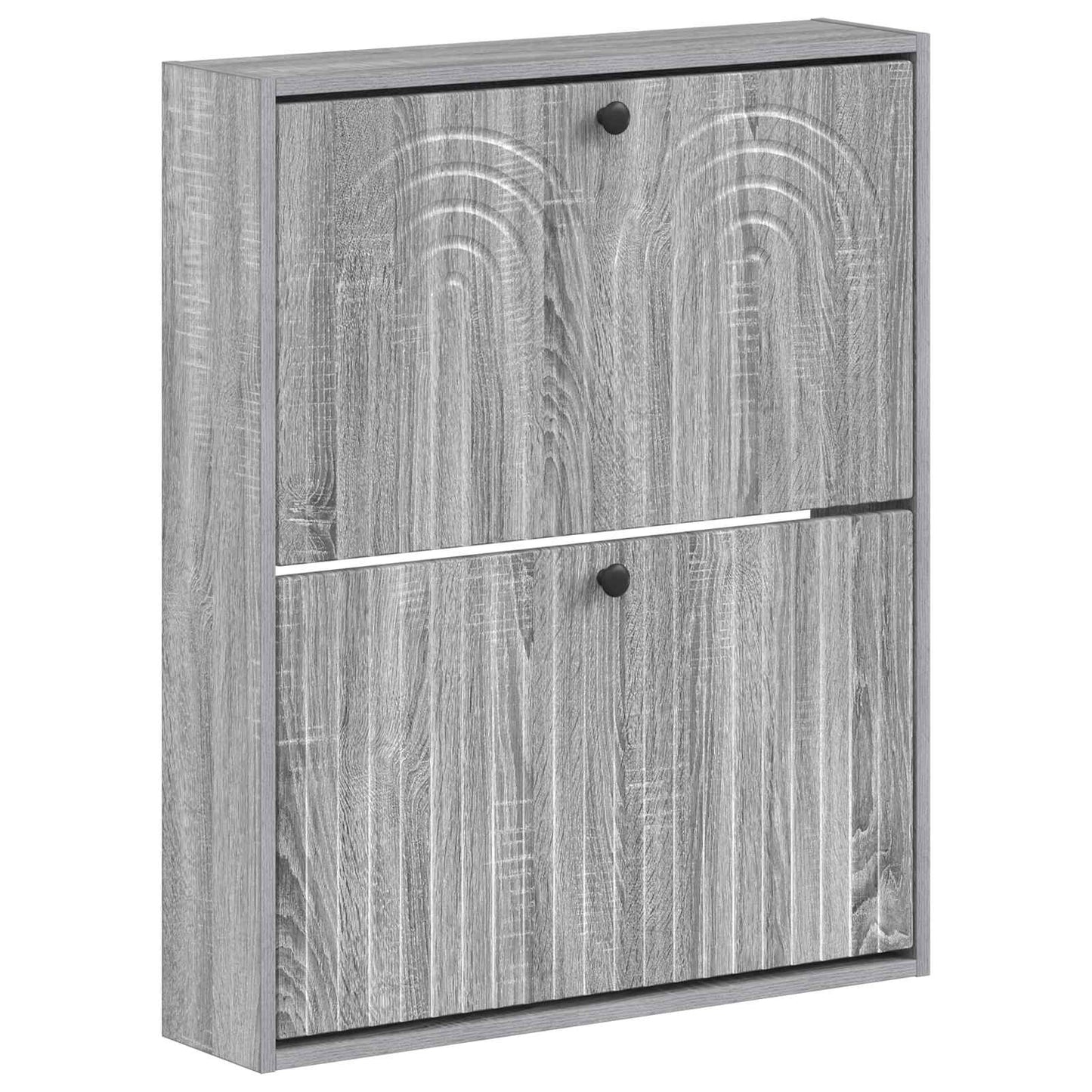 vidaXL Wall-Mounted Shoe Cabinet ALKMAAR 71 x 17 x 86 cm Grey Sonoma