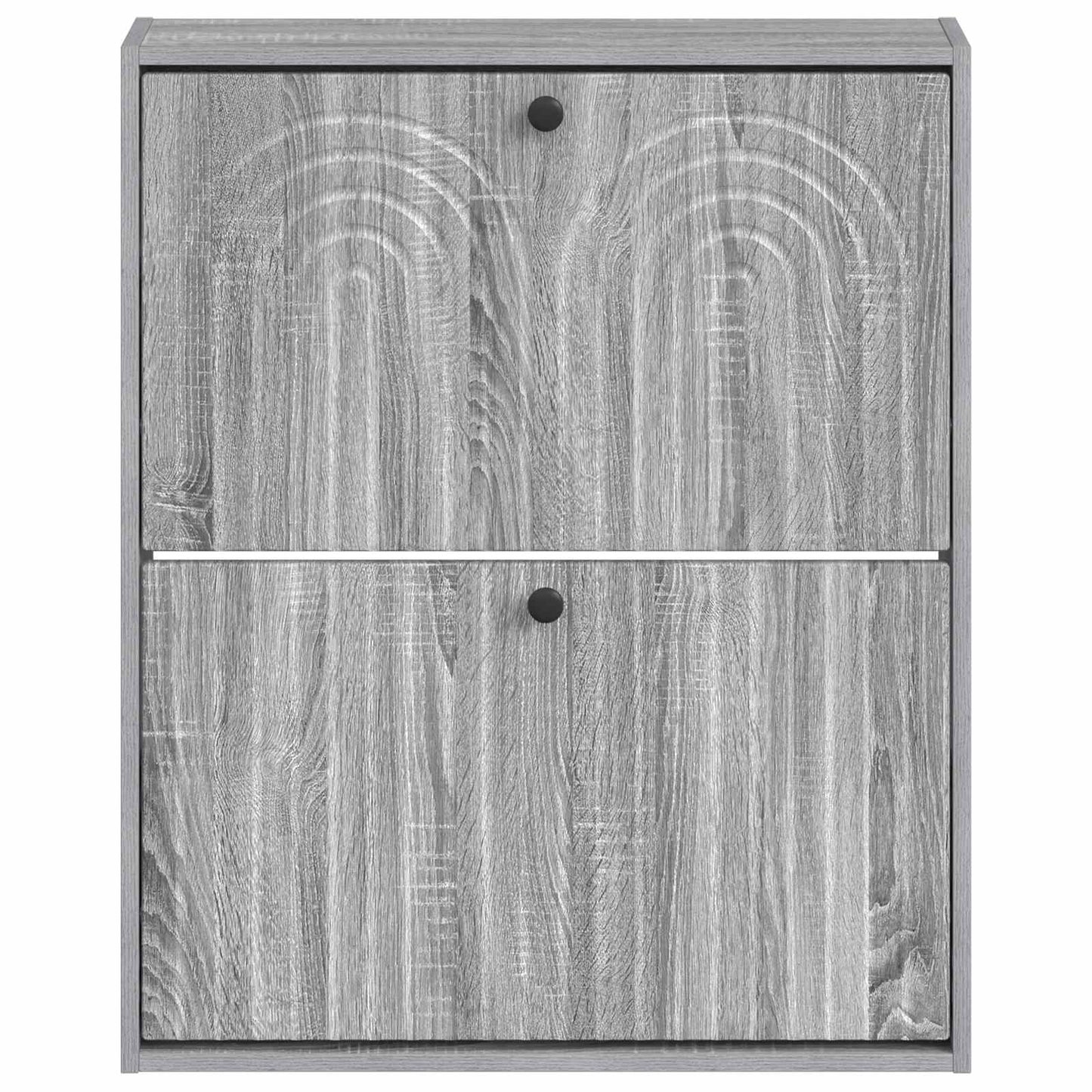 vidaXL Wall-Mounted Shoe Cabinet ALKMAAR 71 x 17 x 86 cm Grey Sonoma