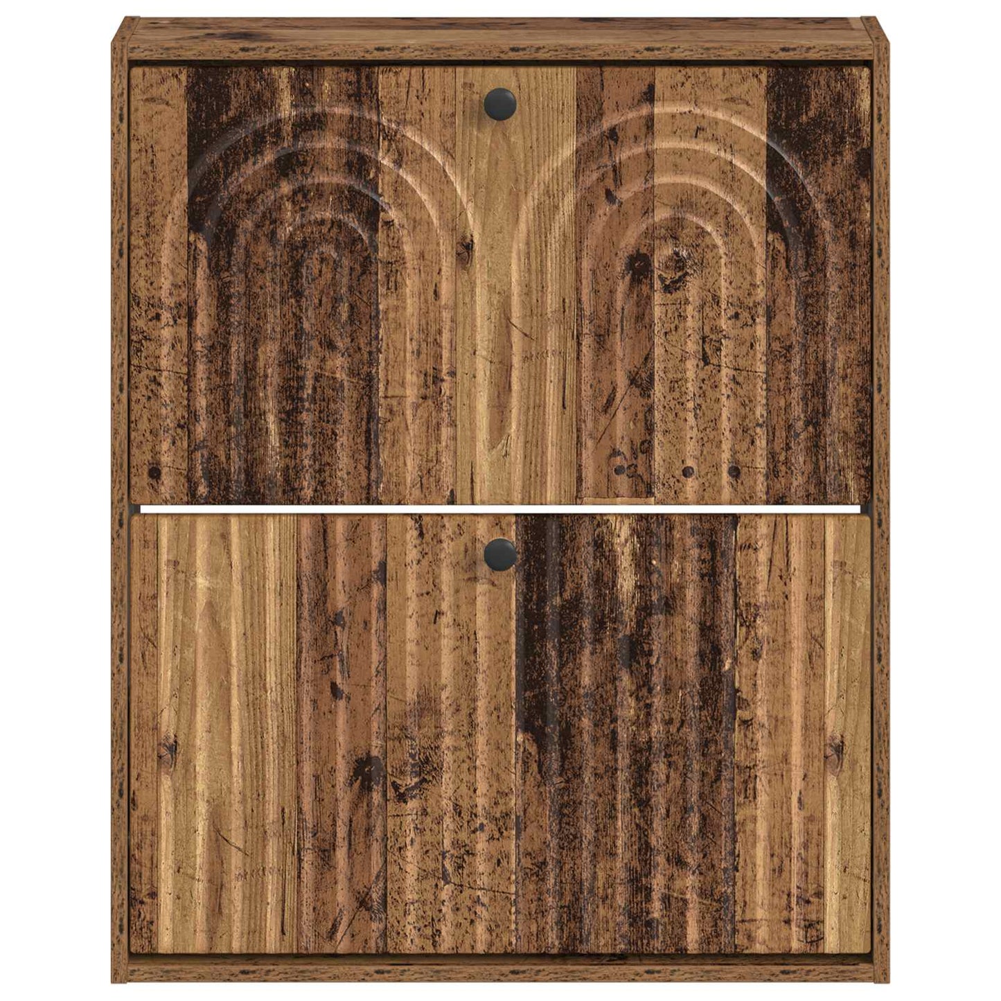 vidaXL Wall-Mounted Shoe Cabinet ALKMAAR 71 x 17 x 86 cm Old Wood