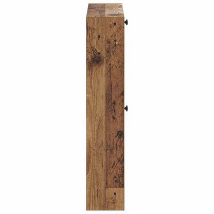 vidaXL Wall-Mounted Shoe Cabinet ALKMAAR 71 x 17 x 86 cm Old Wood