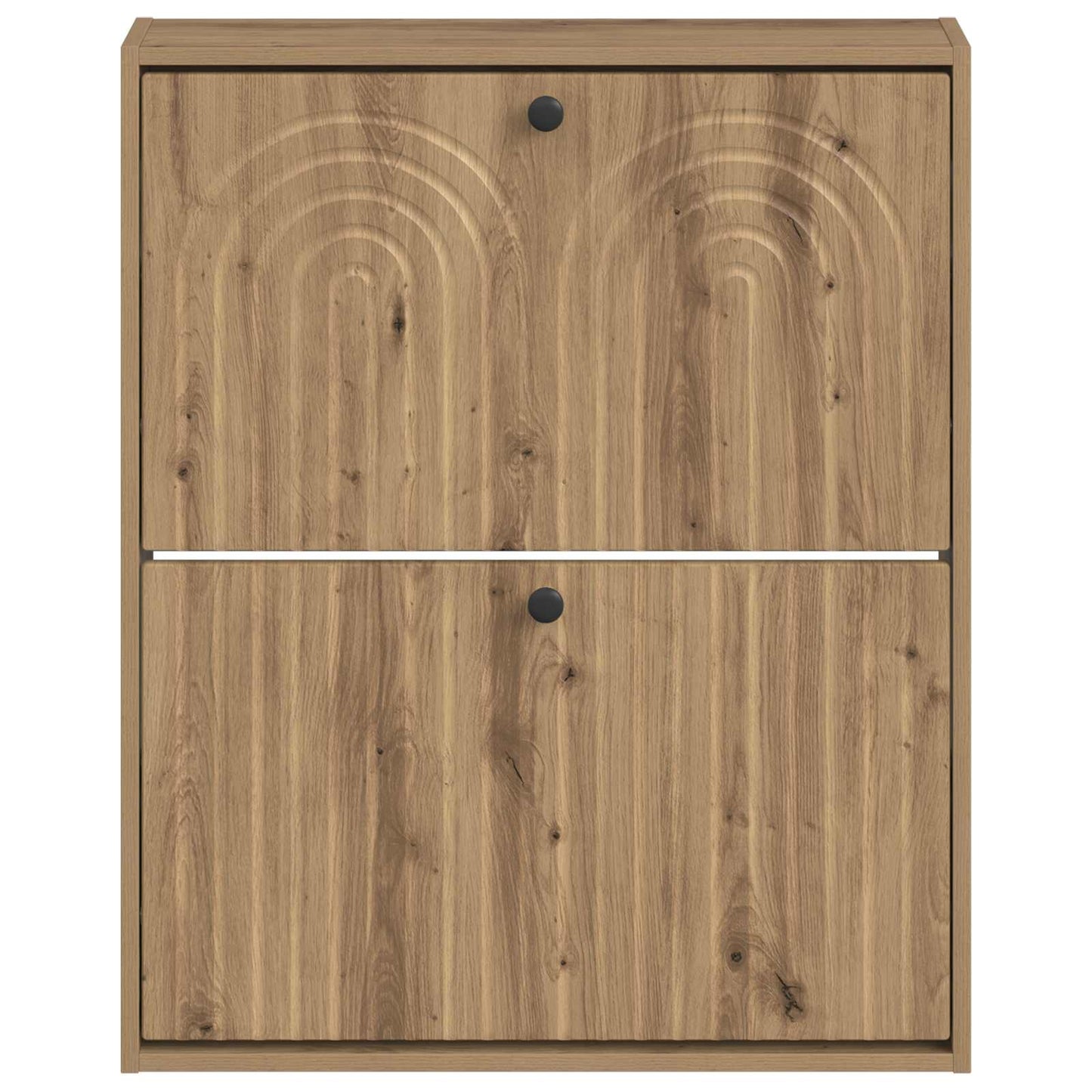 vidaXL Wall-Mounted Shoe Cabinet ALKMAAR 71 x 17 x 86 cm Artisan Oak