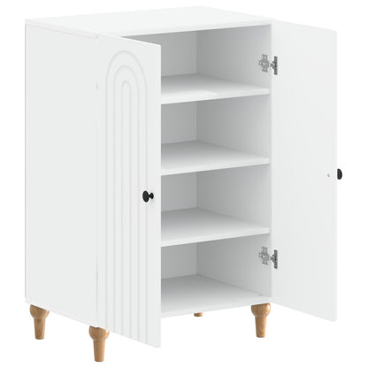 vidaXL Shoe Cabinet ALKMAAR 59.5 x 39.5 x 90 cm Engineered Wood White
