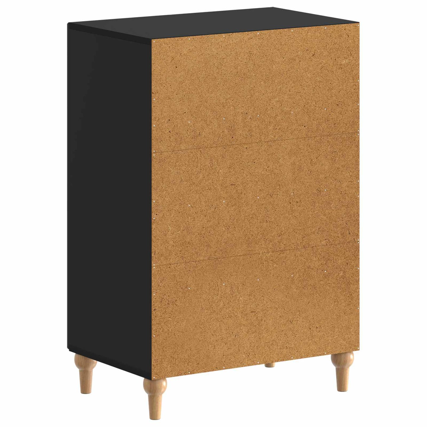 vidaXL Shoe Cabinet ALKMAAR 59.5 x 39.5 x 90 cm Engineered Wood Black