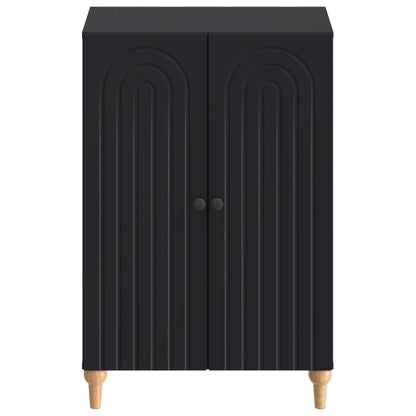 vidaXL Shoe Cabinet ALKMAAR 59.5 x 39.5 x 90 cm Engineered Wood Black