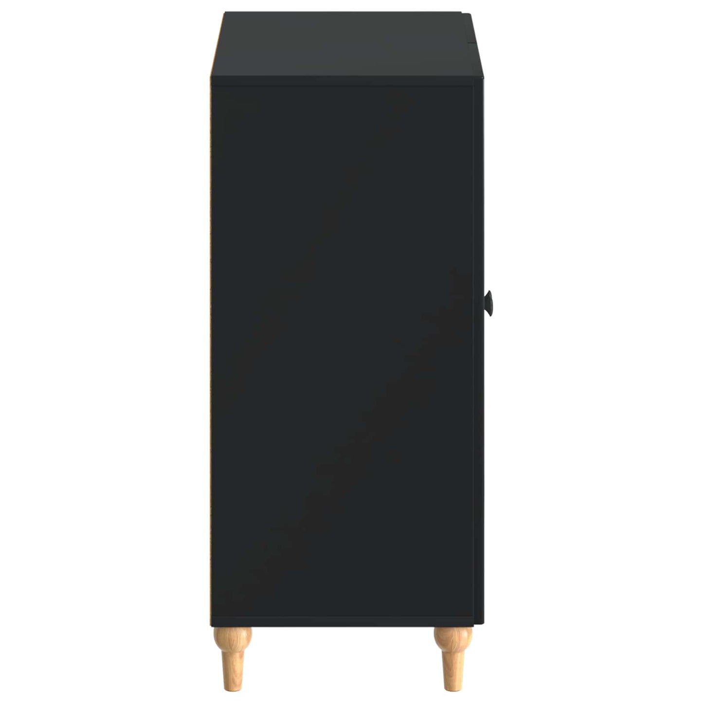 vidaXL Shoe Cabinet ALKMAAR 59.5 x 39.5 x 90 cm Engineered Wood Black