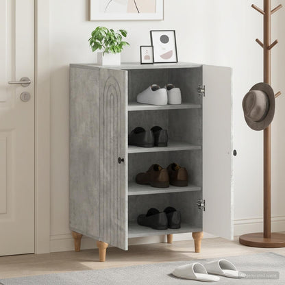 vidaXL Shoe Cabinet ALKMAAR 59.5 x 39.5 x 90 cm Engineered Wood