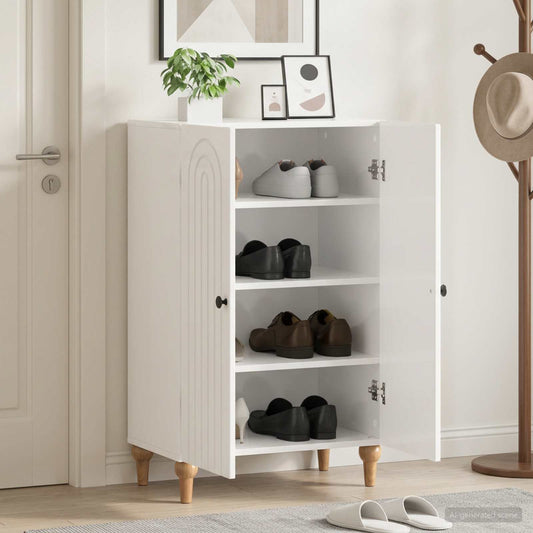 vidaXL Shoe Cabinet ALKMAAR 59.5 x 39.5 x 90 cm Engineered Wood