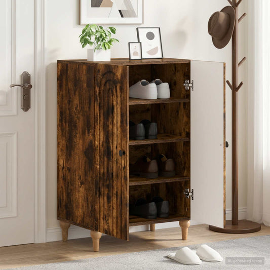 vidaXL Shoe Cabinet ALKMAAR 59.5 x 39.5 x 90 cm Engineered Wood