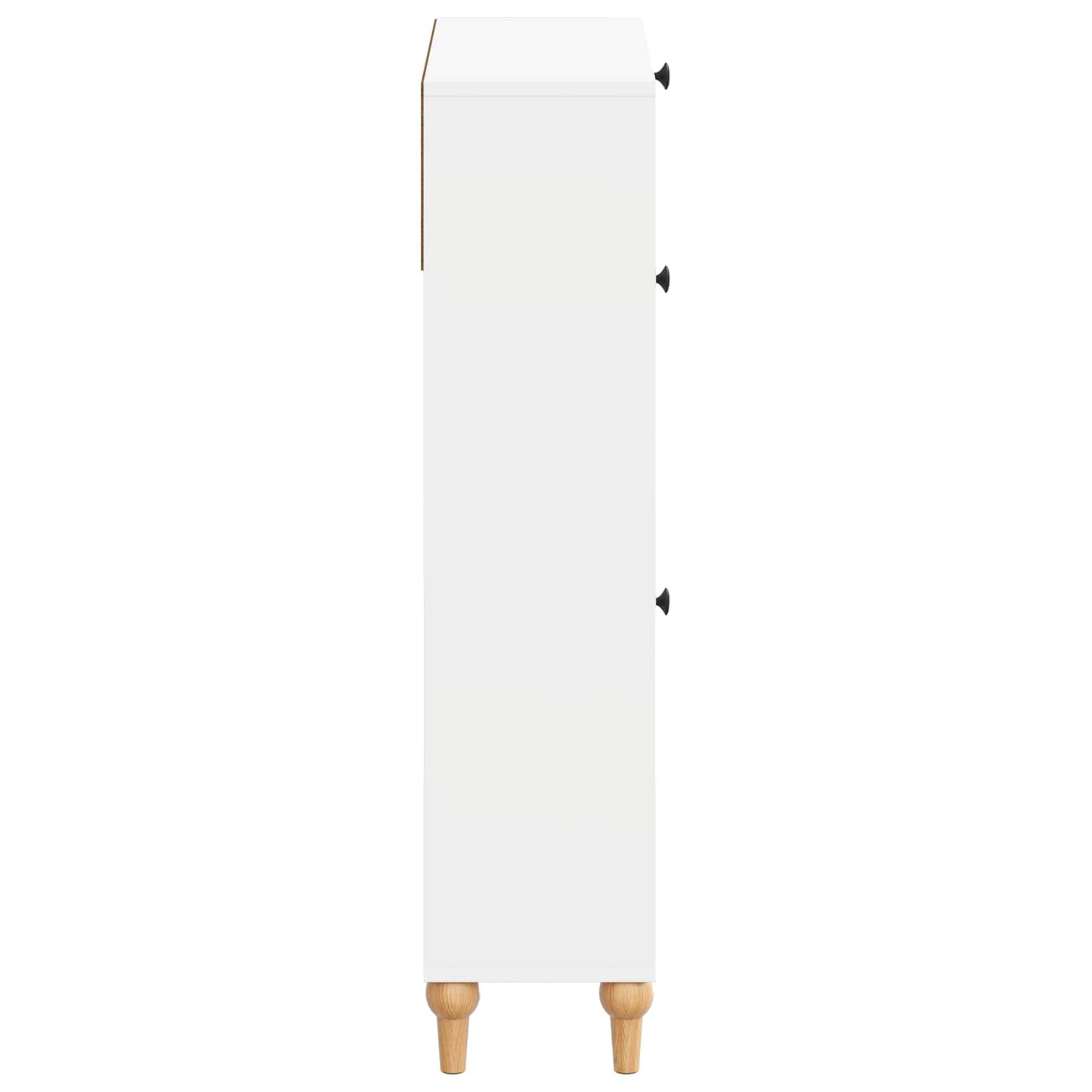 vidaXL Shoe Cabinet ALKMAAR 78 x 24 x 103 cm Engineered Wood White
