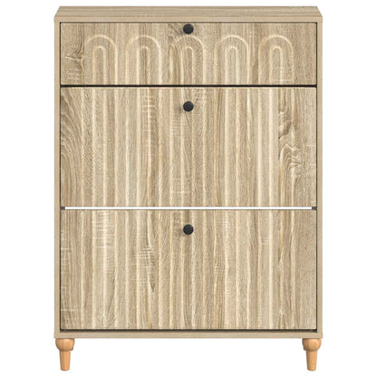 vidaXL Shoe Cabinet ALKMAAR 78 x 24 x 103 cm Engineered Wood