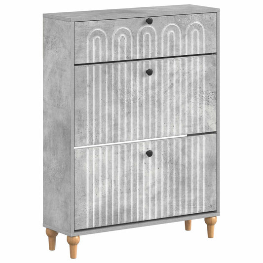 vidaXL Shoe Cabinet ALKMAAR 78 x 24 x 103 cm Engineered Wood
