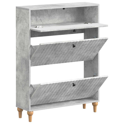 vidaXL Shoe Cabinet ALKMAAR 78 x 24 x 103 cm Engineered Wood