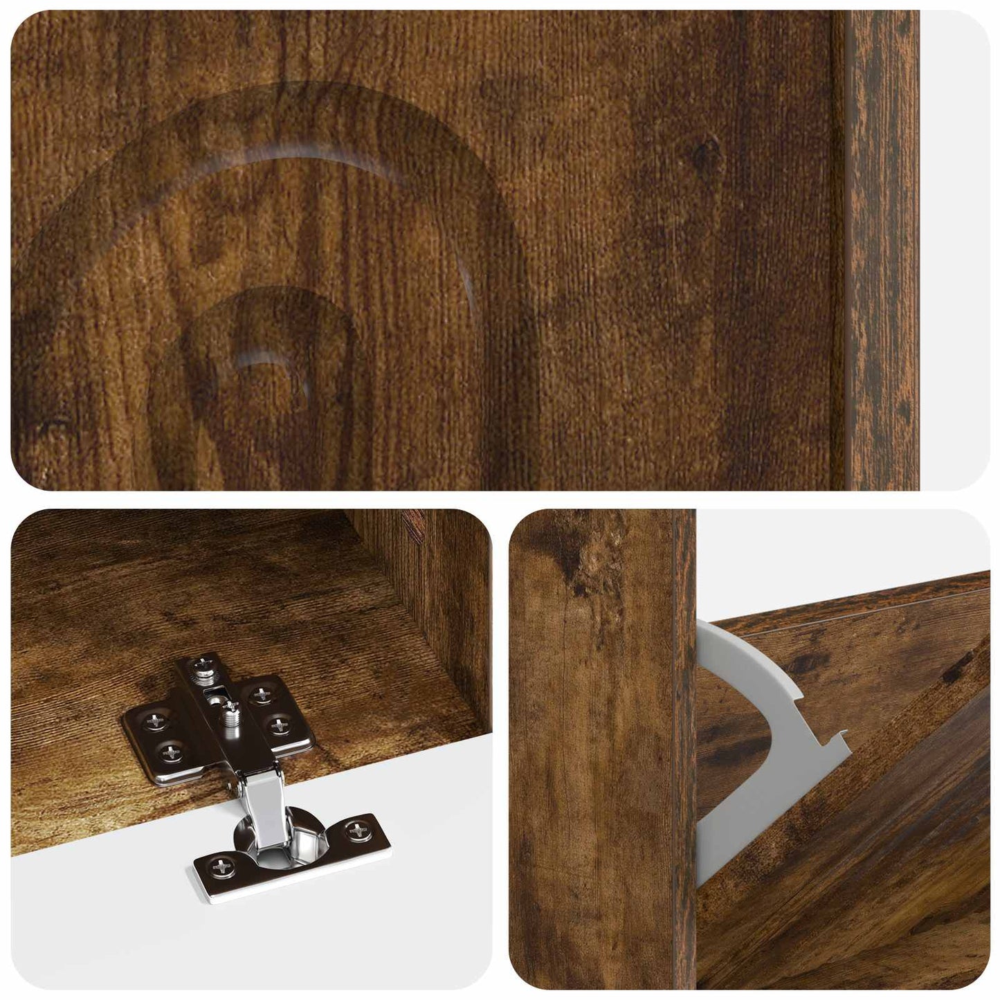 vidaXL Shoe Cabinet ALKMAAR 78 x 24 x 103 cm Engineered Wood