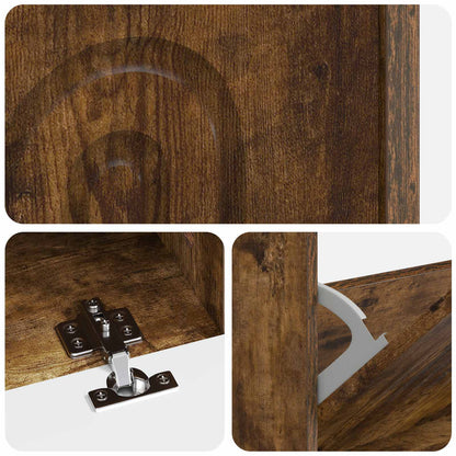 vidaXL Shoe Cabinet ALKMAAR 78 x 24 x 103 cm Engineered Wood