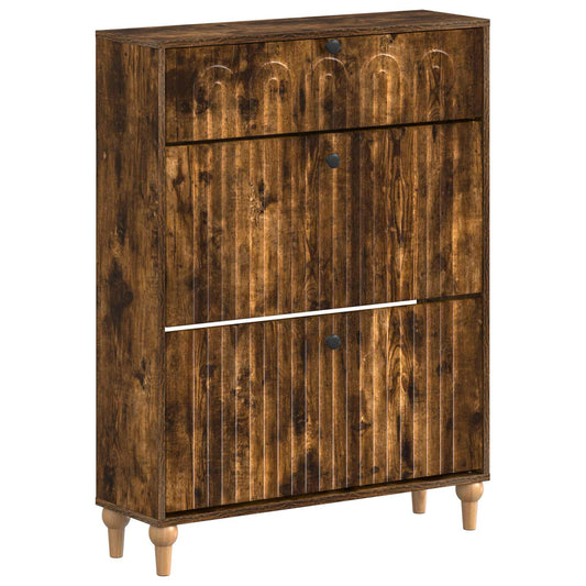 vidaXL Shoe Cabinet ALKMAAR 78 x 24 x 103 cm Engineered Wood