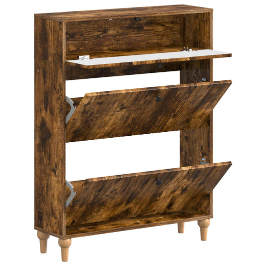 vidaXL Shoe Cabinet ALKMAAR 78 x 24 x 103 cm Engineered Wood