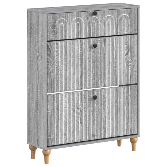 vidaXL Shoe Cabinet ALKMAAR 78 x 24 x 103 cm Engineered Wood
