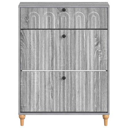 vidaXL Shoe Cabinet ALKMAAR 78 x 24 x 103 cm Engineered Wood