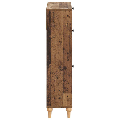 vidaXL Shoe Cabinet ALKMAAR 78 x 24 x 103 cm Engineered Wood Old Wood