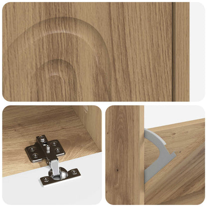 vidaXL Shoe Cabinet ALKMAAR 78 x 24 x 103 cm Engineered Wood