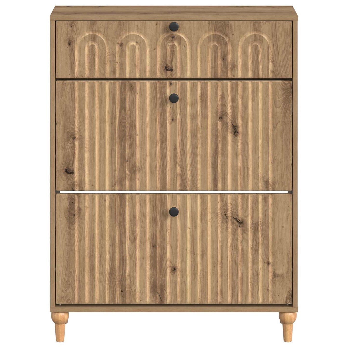 vidaXL Shoe Cabinet ALKMAAR 78 x 24 x 103 cm Engineered Wood