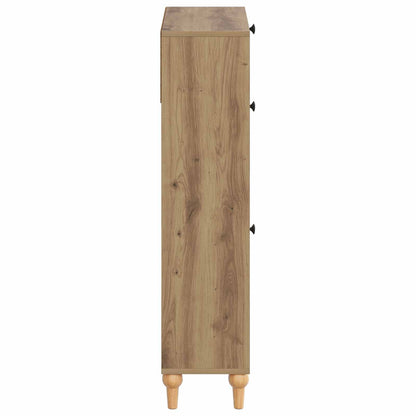 vidaXL Shoe Cabinet ALKMAAR 78 x 24 x 103 cm Engineered Wood