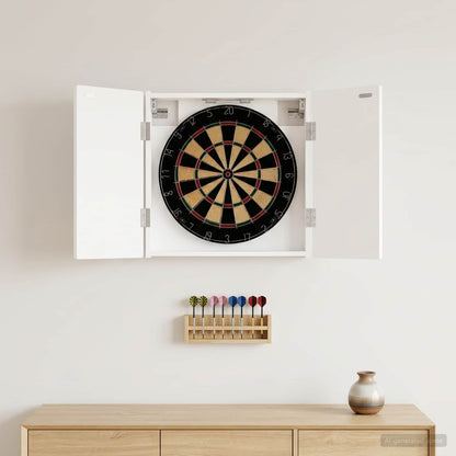 vidaXL Dartboard Cabinet DELFT White 52.5 x 10.5 x 53.5 cm