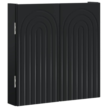 vidaXL Dartboard Cabinet ALKMAAR Black 52.5 x 10.5 x 53.5 cm