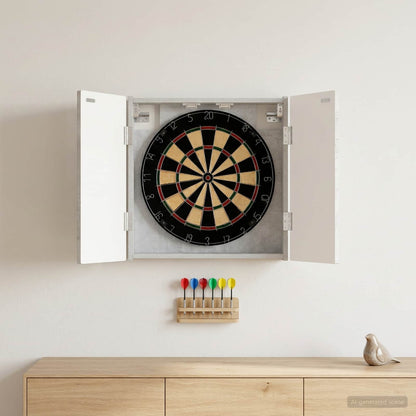 vidaXL Dartboard Cabinet DELFT Concrete Grey 52.5 x 10.5 x 53.5 cm