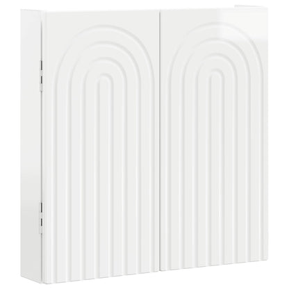 vidaXL Dartboard Cabinet ALKMAAR High Gloss White Engineered Wood