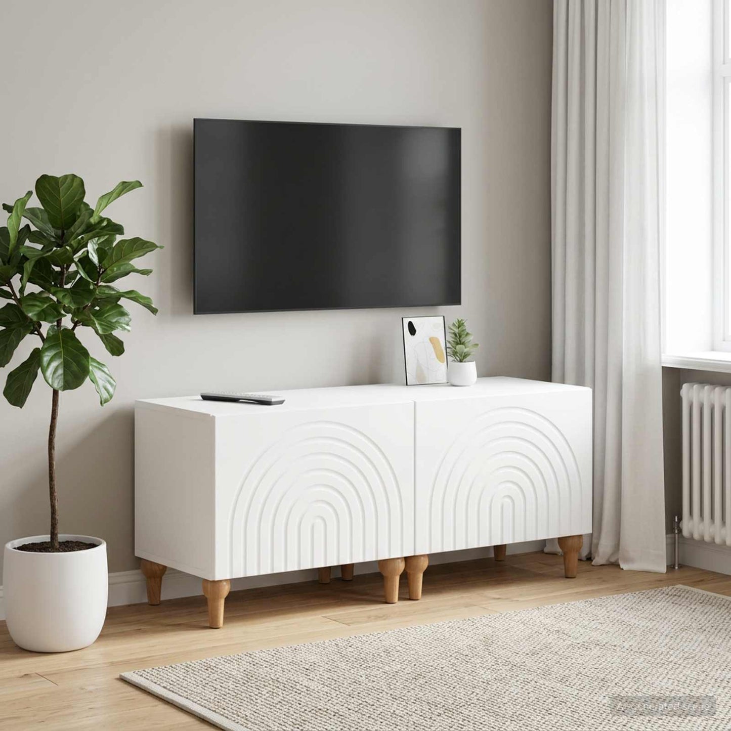 vidaXL TV Cabinet White Engineered Wood