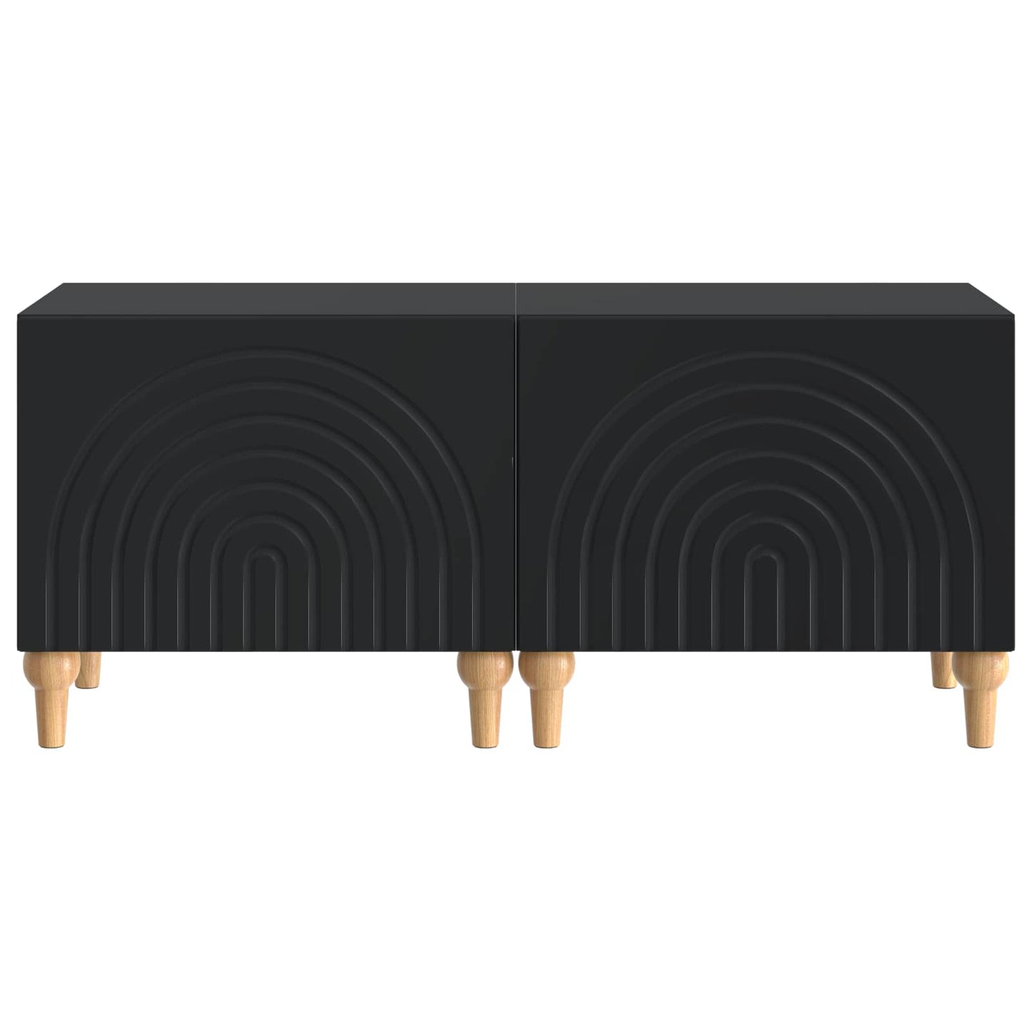 vidaXL TV Cabinet Black Engineered Wood