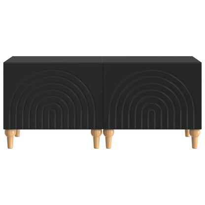 vidaXL TV Cabinet Black Engineered Wood