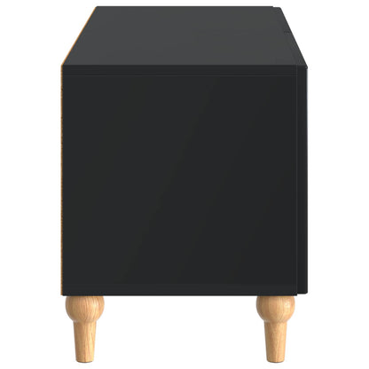 vidaXL TV Cabinet Black Engineered Wood