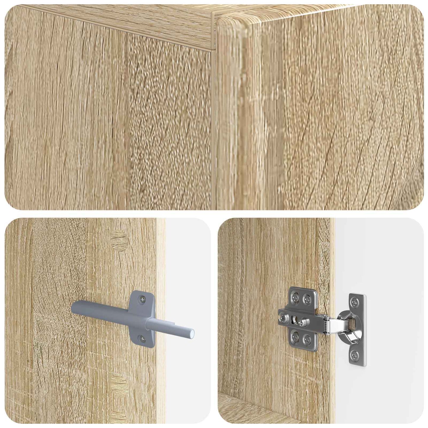 vidaXL TV Cabinet Sonoma Oak Engineered Wood
