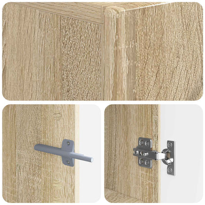 vidaXL TV Cabinet Sonoma Oak Engineered Wood