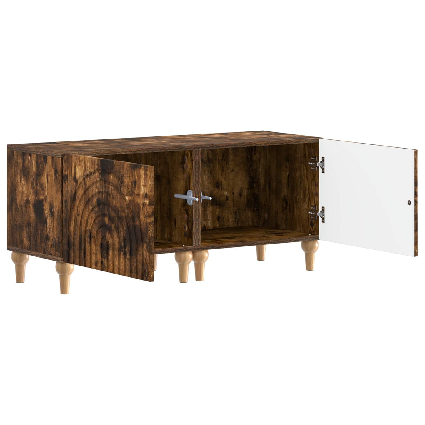 vidaXL TV Cabinet Smoked Oak Engineered Wood