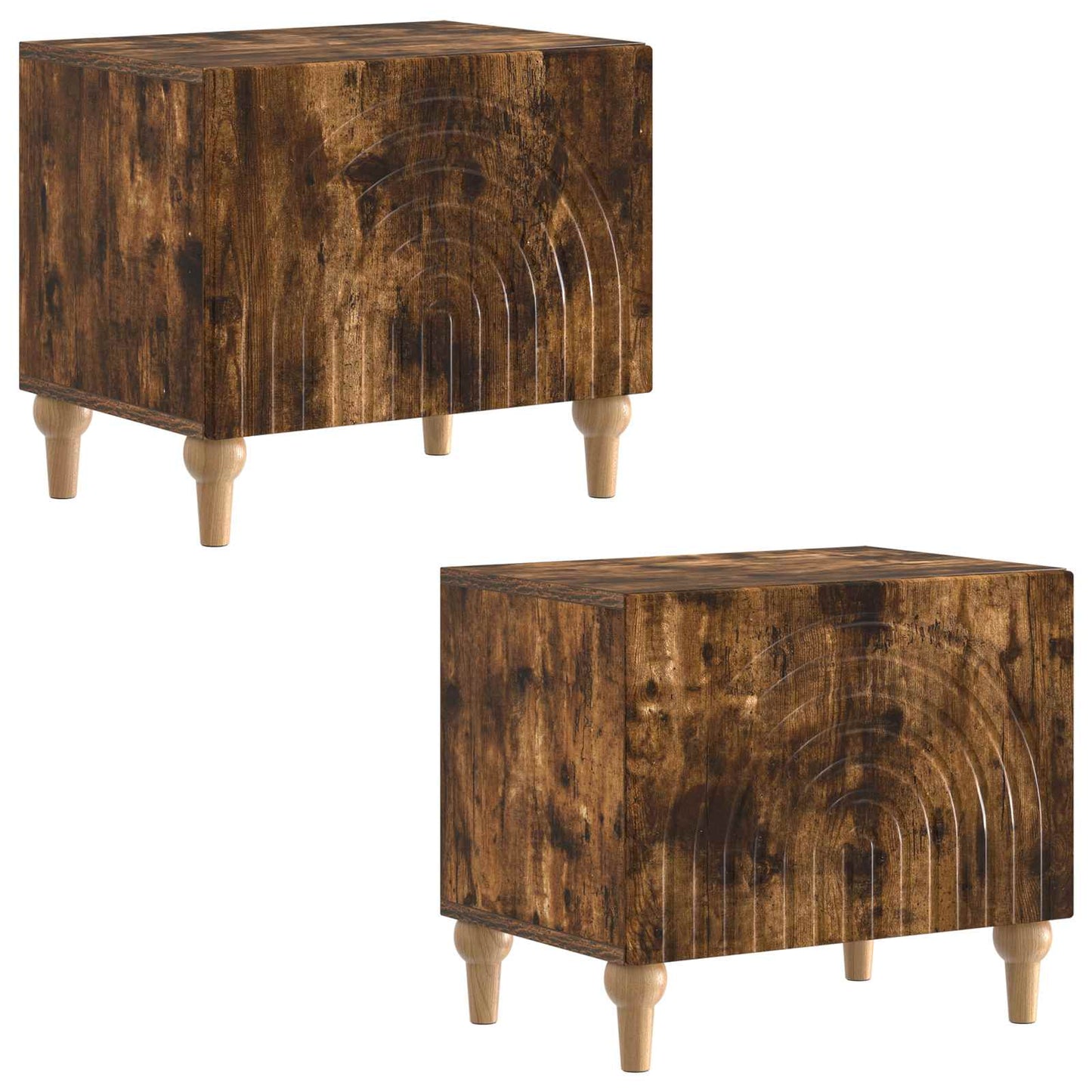 vidaXL TV Cabinet Smoked Oak Engineered Wood