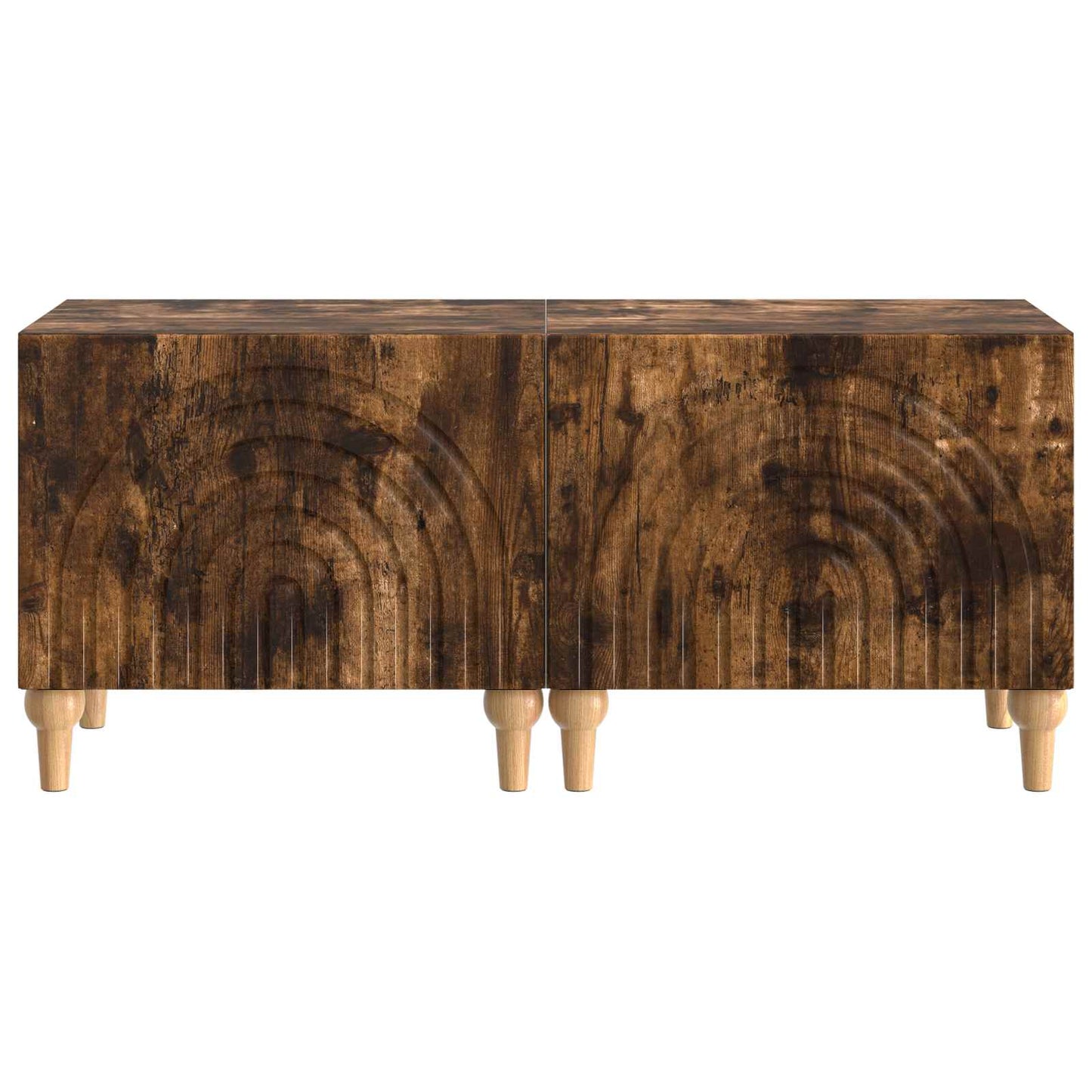 vidaXL TV Cabinet Smoked Oak Engineered Wood