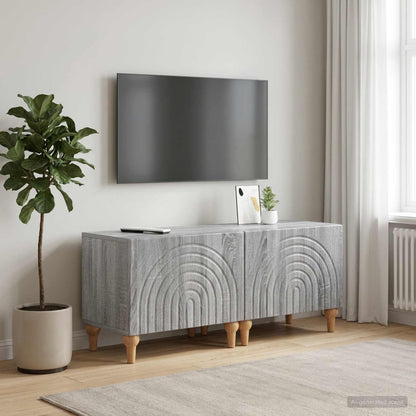 vidaXL TV Cabinet Grey Sonoma Engineered Wood