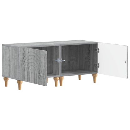 vidaXL TV Cabinet Grey Sonoma Engineered Wood